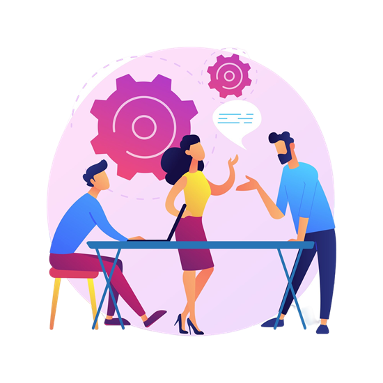 Illustration représentant la découverte du potentiel pour l'évolution