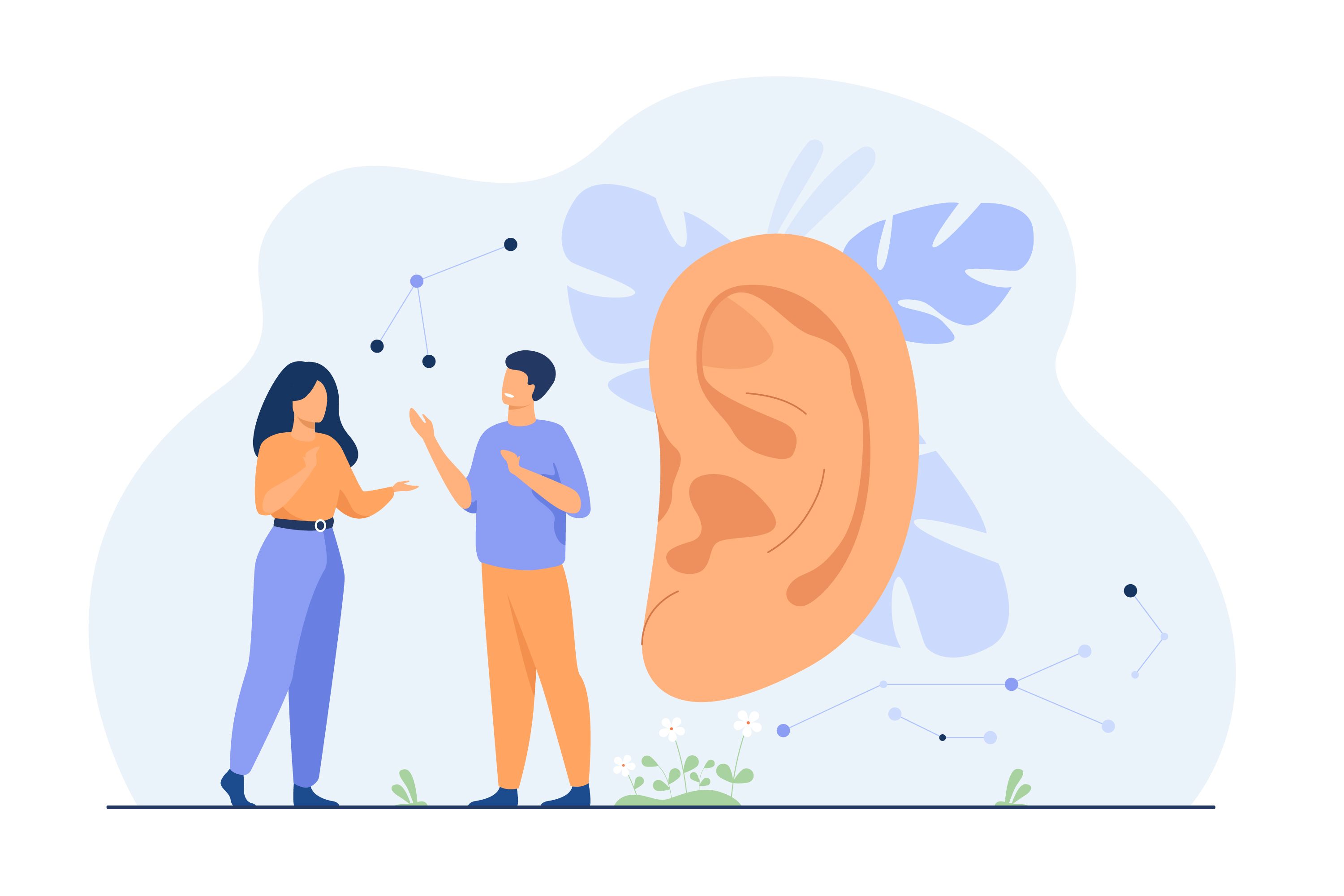 illustration représentant l'écoute